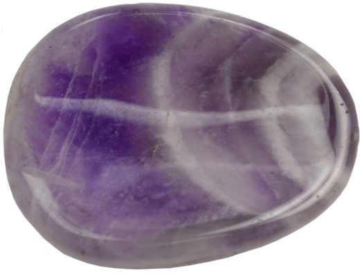 Chevron Amethyst Worry Stone