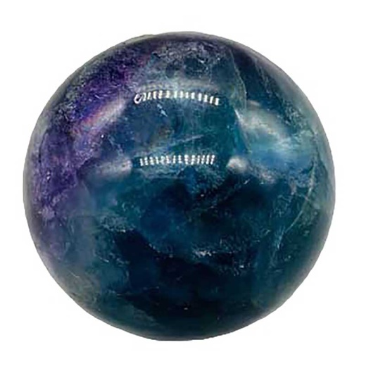 40Mm Fluorite Rainbow Sphere - Multidimensional Healing for Body and Mind