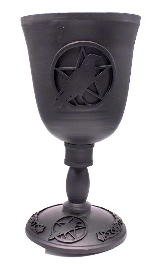 7 5/8" Pentagram & Bird Chalice