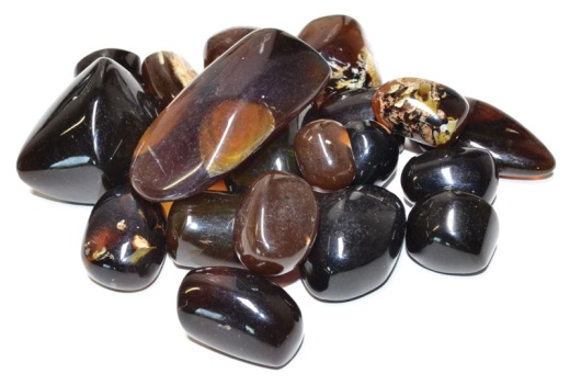 1 Lb Amber, Zebra Tumbled - Unique Healing Stone