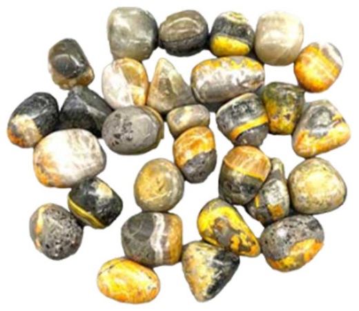 1 Lb Jasper Bumble Bee Tumbled Stones