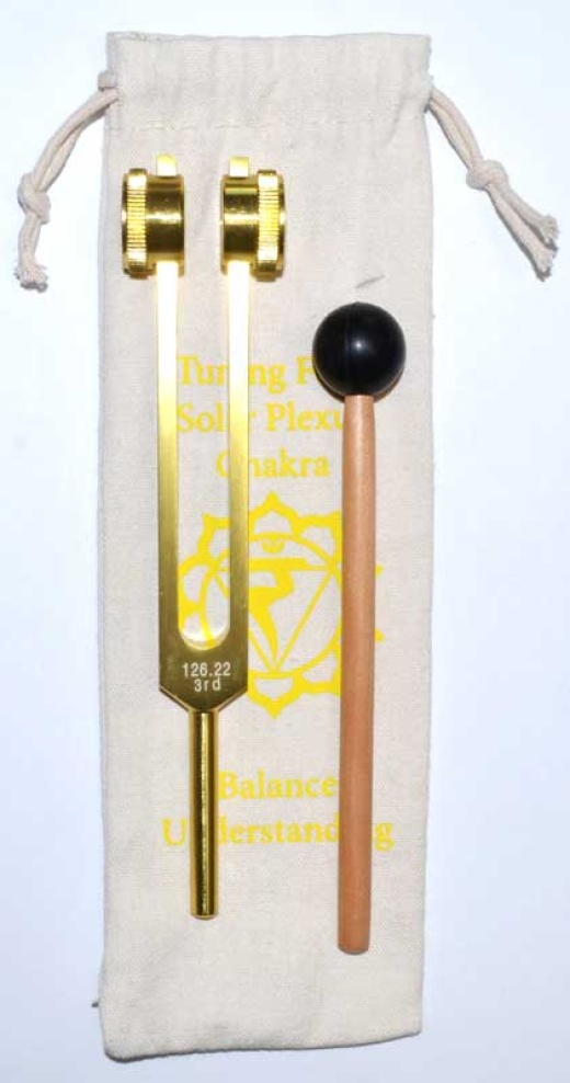 8 1/2' Solar Plexus (Yellow) Tuning Fork for Energy Balancing and Harmonizing