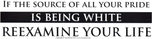 If the Source of All Your Pride is Being White, Reexamine Your Life Sticker