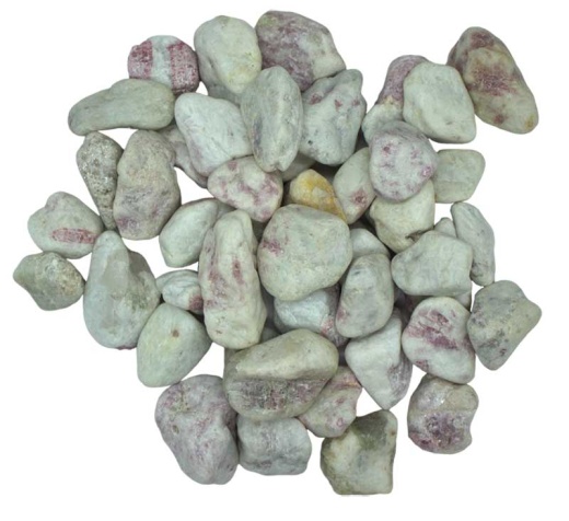 1 Lb Pink Tourmaline Tumbled Stones - Emotional Healing Crystals