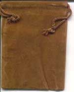 Brown Velveteen Bag - Perfect for Mojo Bags and Spell Sachets
