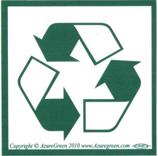 Recycle Symbol Bumper Sticker