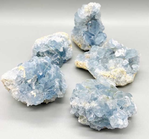 11# Flat Of Celestite - High Vibrational Stone for Meditation