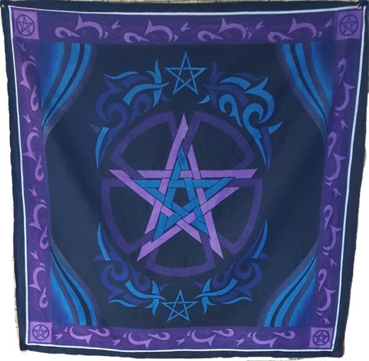 36" X 36" Pentagram Altar Cloth - Perfect for Spiritual Spaces