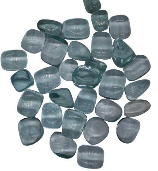 1 Lb Synthetic Blue Obsidian Tumbled Stones