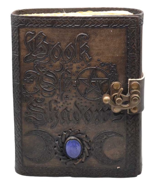 Book Of Shadows Aged Looking Paper Leather with Latch