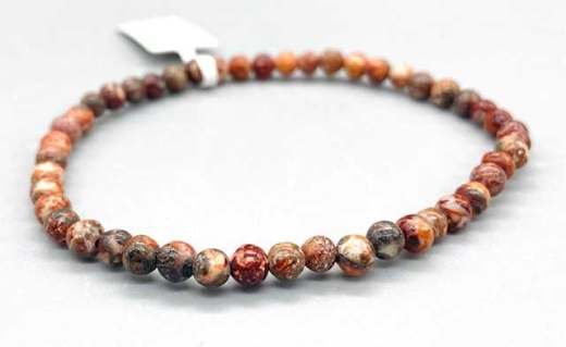 4Mm Jasper, Brecciated Heart - Natural Healing Stone from China