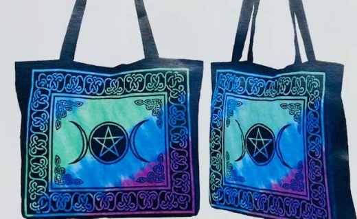 15.7" x 17.7" Triple Moon Dreamcatcher Tote Bag