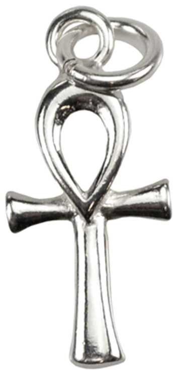 Sterling Silver Ankh Pendant - 1/2" x 5/8"
