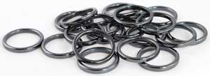 Set of 100 3Mm Hematite Rings for Balance and Protection