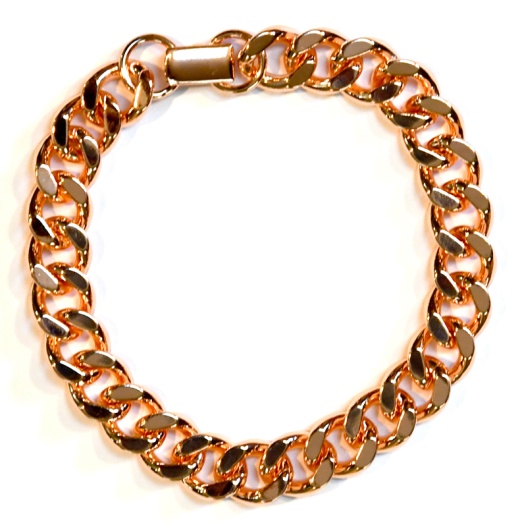 Copper Heavy Bracelet - Heavy Weighted Copper Chain Jewelry for Health and Wellness