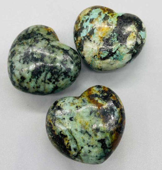 1 3/4" Turquoise African Heart