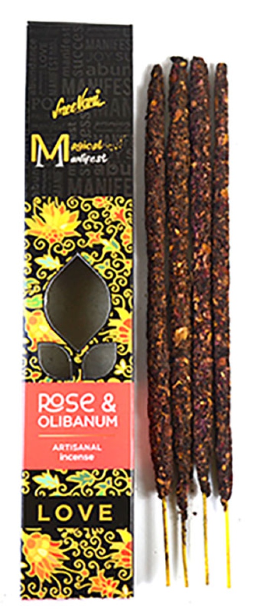 4Pk Rose & Olibanum (Love) Manifest Stick