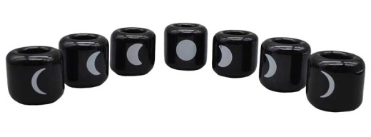 Set of 7 Moon Phase Ceramic Holder