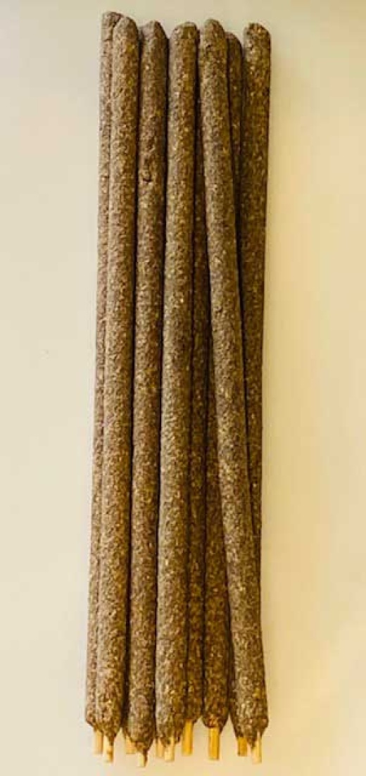 Handmade 8" Peruvian Myrrh Stick Incense - 10/Pk 8Mm Dia