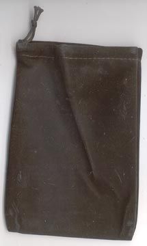 Black Velveteen Bag for Spiritual Growth and Protection
