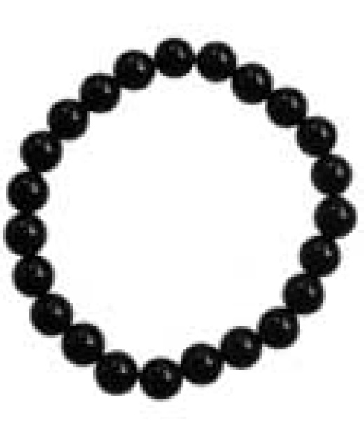 8Mm Black Onyx (Natural Agate Dyed) Bracelet
