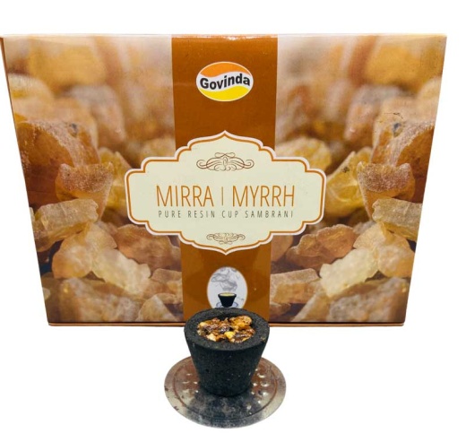 Set of 12 Myrrh Charcoal Dhoop Cups - Experience Spiritual Bliss