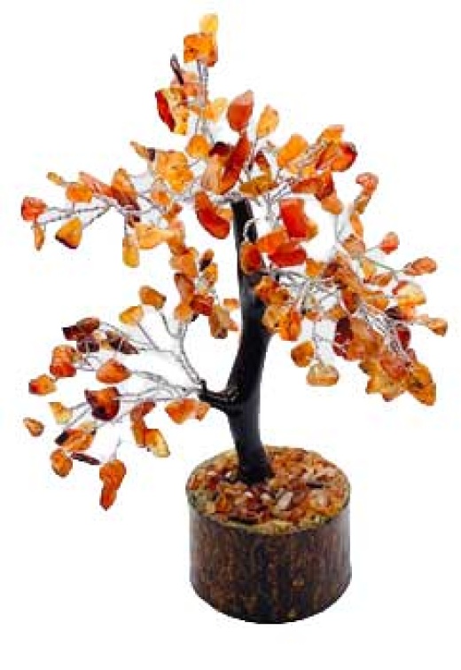 Carnelian Gemstone Tree - Boost Focus and Ambition