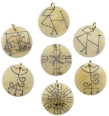 Tibetan Bone Charm Set of 23 Pieces for Protection and Empowerment