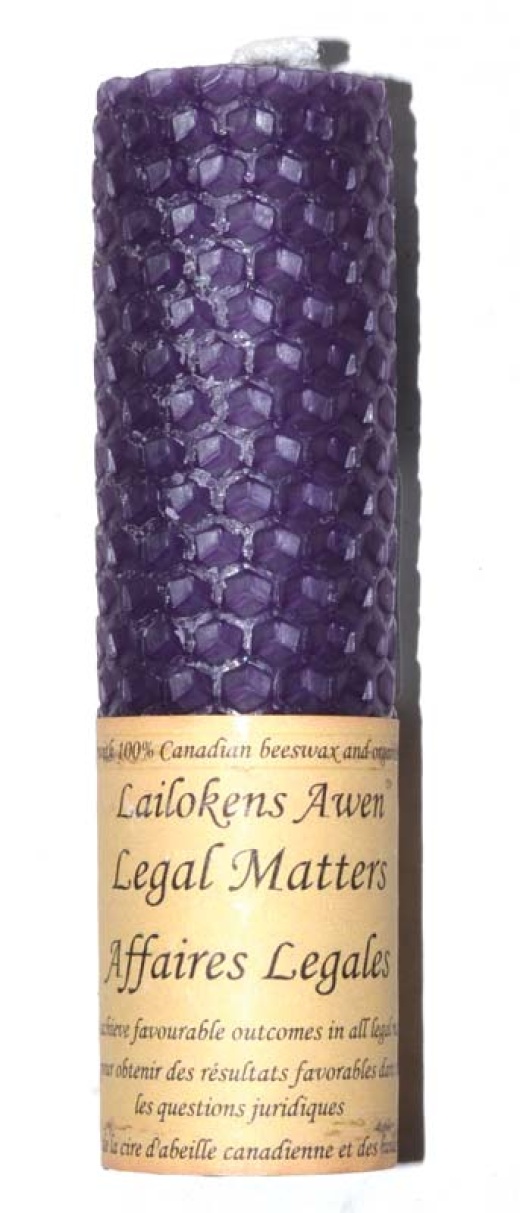 4 1/4" Legal Matters Lailokens Awen Candle