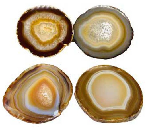 Set of 4 Agate Altar Tiles