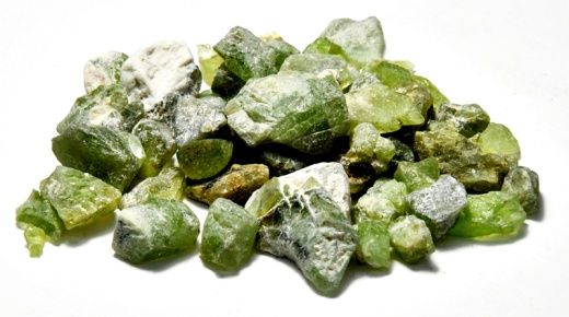 1 Lb Peridot Untumbled Chips (5-20Mm)