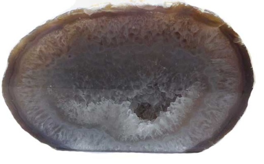 Geode Red Agate Cut