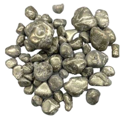 1 Lb Pyrite Tumbled Stones - Natural Protective Stone for Abundance and Prosperity