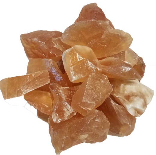 1 Lb Honey Calcite Untumbled Stones for Emotional Healing and Energy Flow