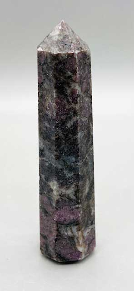 3-4" Garnet In Astrophollite Point
