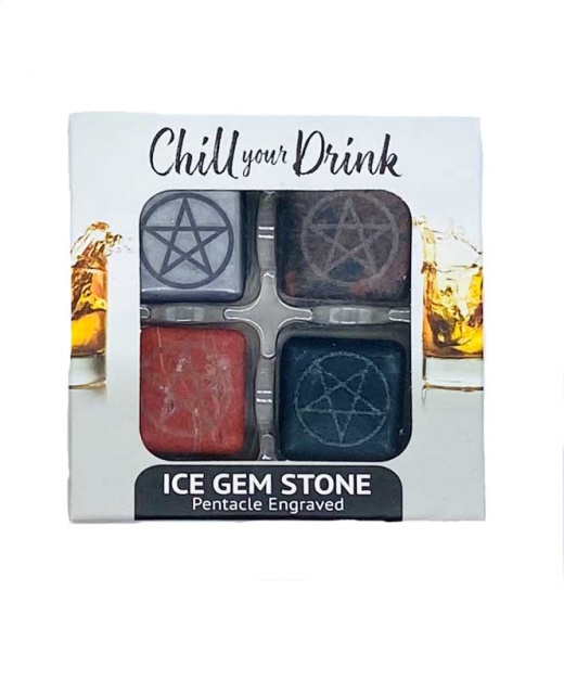 Set of 4 Pentagram Ice Gemstones