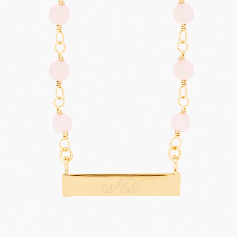 Eloise Bar Necklace - Gold