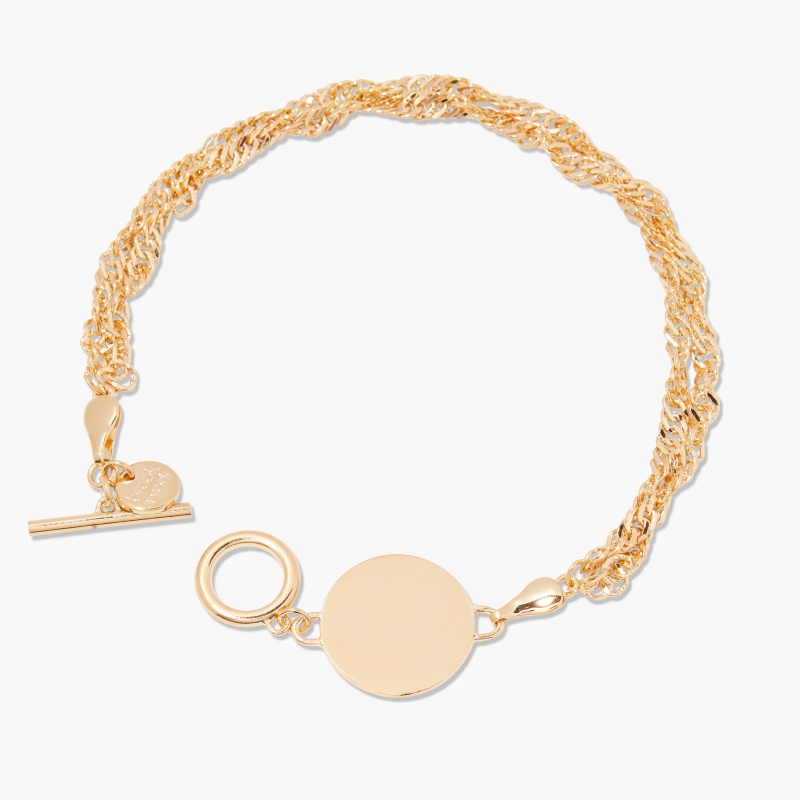 Sophie Toggle Bracelet - Gold