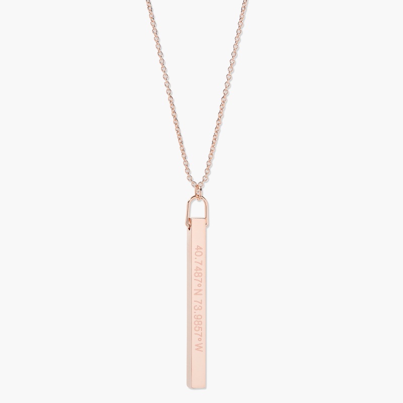 Coordinate Vertical Bar Necklace