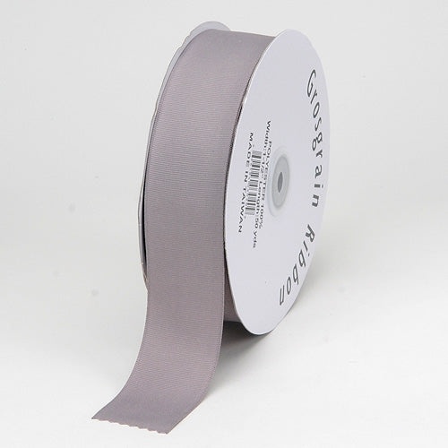 Silver - Grosgrain Ribbon Solid Color - ( 1/4 Inch | 50 Yards )
