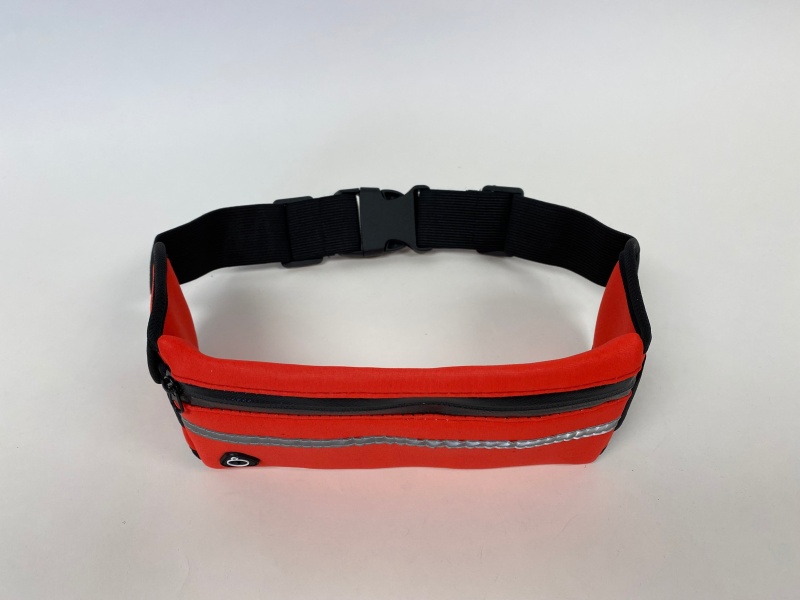 Waist Belt With Pouch Bag, Red