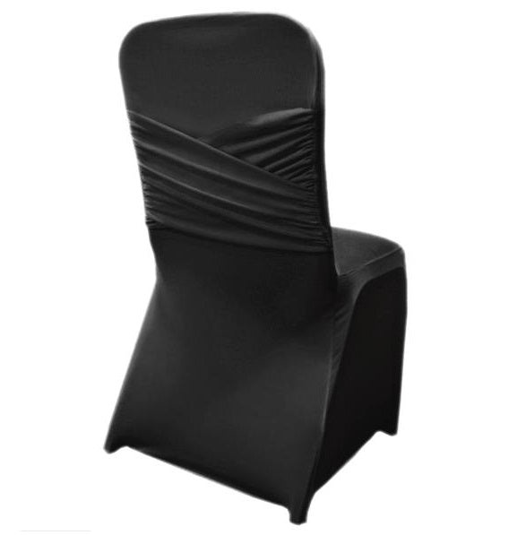 Black - Madrid Spandex Chair Cover - ( Chair Cover )