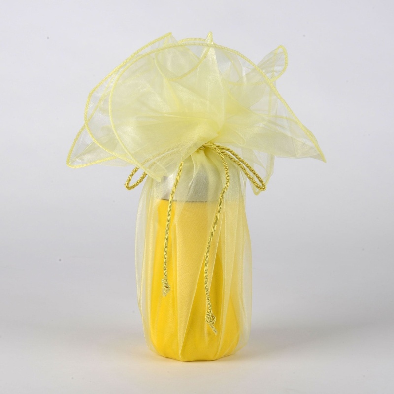 Organza Wrapper With Cord - Baby Maize