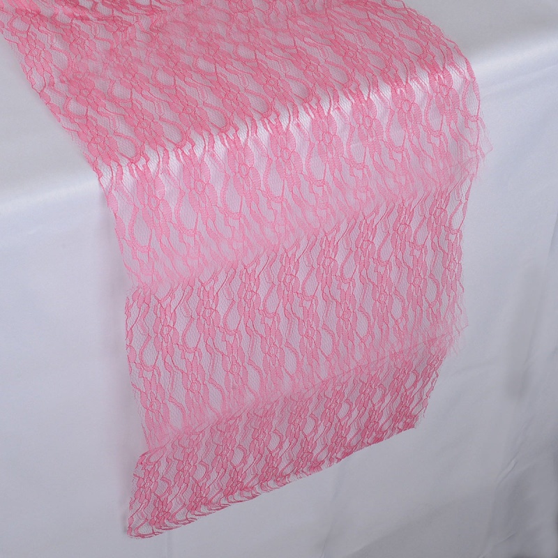 Fuchsia - Lace Table Runners - ( 14 Inch X 108 Inches )