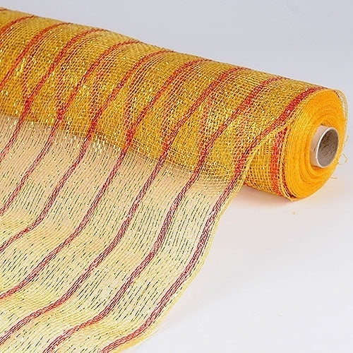 Gold - Holiday Deco Mesh S - ( 21 Inch X 10 Yards )