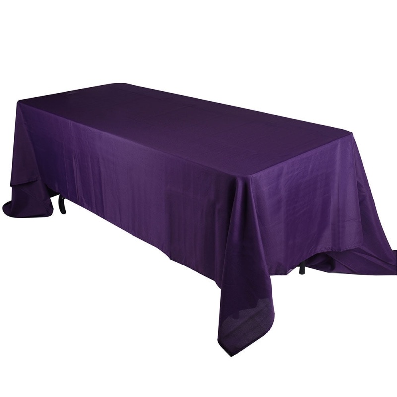 Plum - 70 X 120 Rectangle Polyester Tablecloths - ( 70 Inch X 120 Inch )