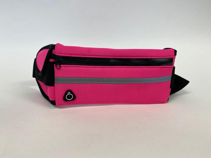 Pink Waist Belt With Pouch Bag