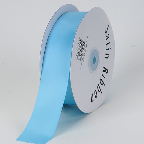 Light Blue - Satin Ribbon Single Face - ( W: 3/8 Inch | L: 100 Yards )