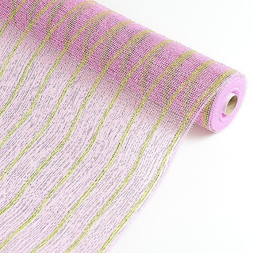 Pink - Holiday Deco Mesh S - ( 21 Inch X 10 Yards )