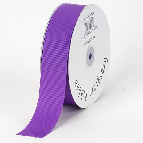 Purple - Grosgrain Ribbon Solid Color - ( 1/4 Inch | 50 Yards )